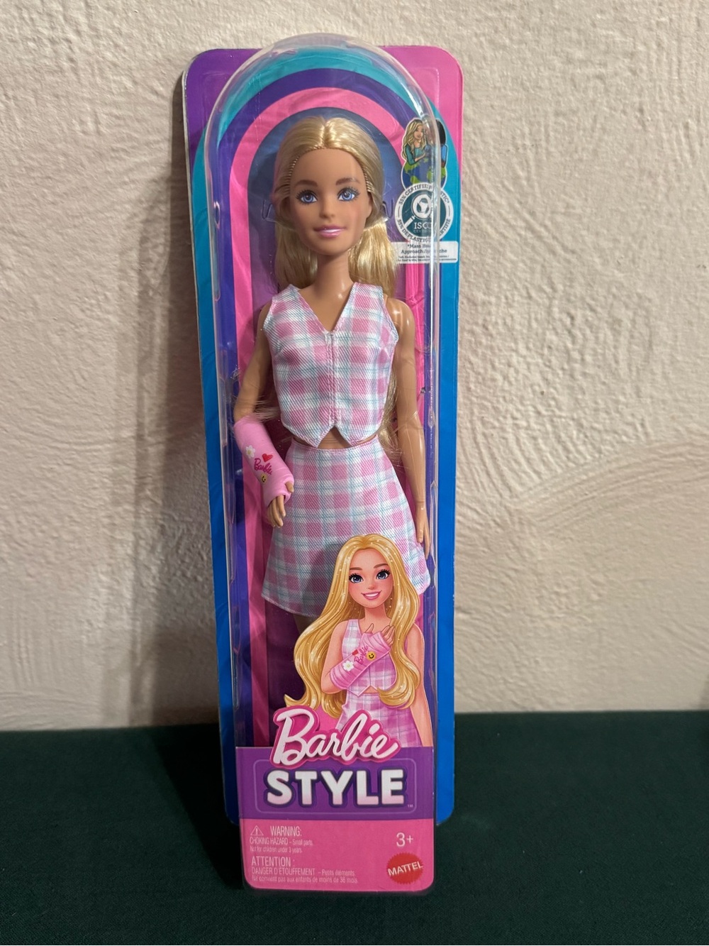 Barbie Pink Plaid Fashion Doll by Barbie